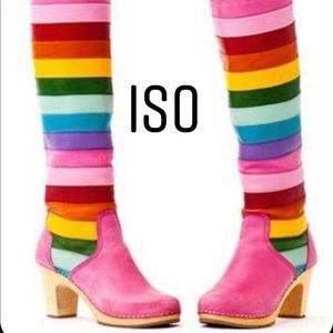 ISO Swedish hasbeens rainbow boots